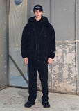 メスノウン(MASSNOUN) DOUBLE SOFT WOOL GASMASK II SHORT JUMPER MFEPD002-BK
