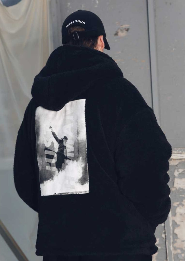 メスノウン(MASSNOUN) DOUBLE SOFT WOOL GASMASK II SHORT JUMPER MFEPD002-BK