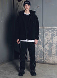メスノウン(MASSNOUN) DOUBLE SOFT WOOL GASMASK II SHORT JUMPER MFEPD002-BK