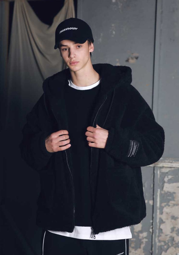 メスノウン(MASSNOUN) DOUBLE SOFT WOOL GASMASK II SHORT JUMPER MFEPD002-BK