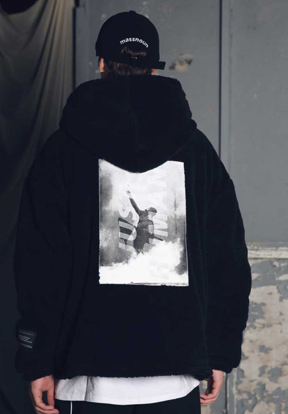メスノウン(MASSNOUN) DOUBLE SOFT WOOL GASMASK II SHORT JUMPER MFEPD002-BK