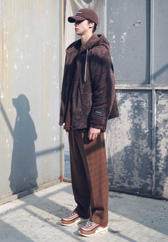 メスノウン(MASSNOUN) DOUBLE SOFT WOOL GASMASK II SHORT JUMPER MFEPD002-BR