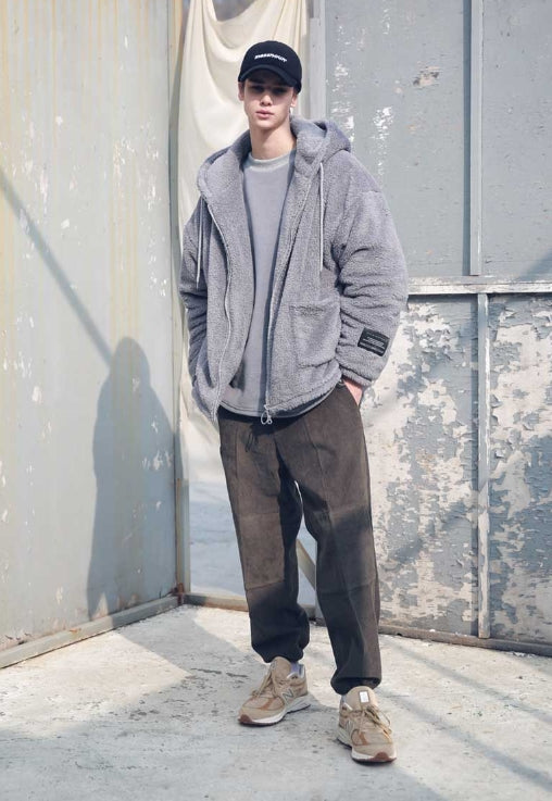 メスノウン(MASSNOUN) DOUBLE SOFT WOOL GASMASK II SHORT JUMPER MFEPD002-GR
