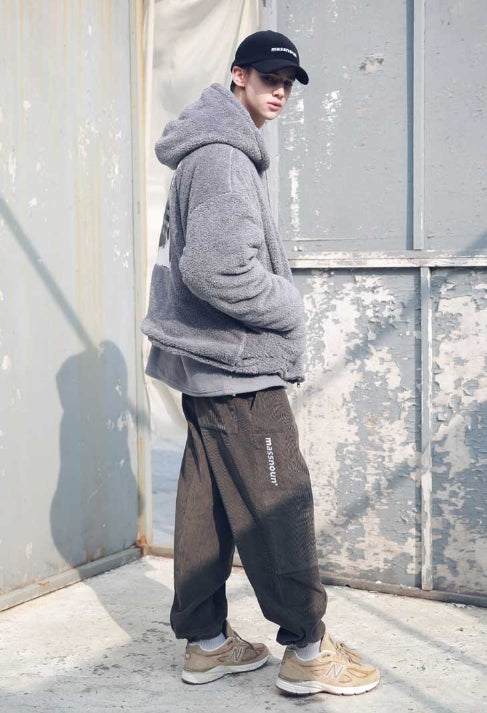 メスノウン(MASSNOUN) DOUBLE SOFT WOOL GASMASK II SHORT JUMPER MFEPD002-GR