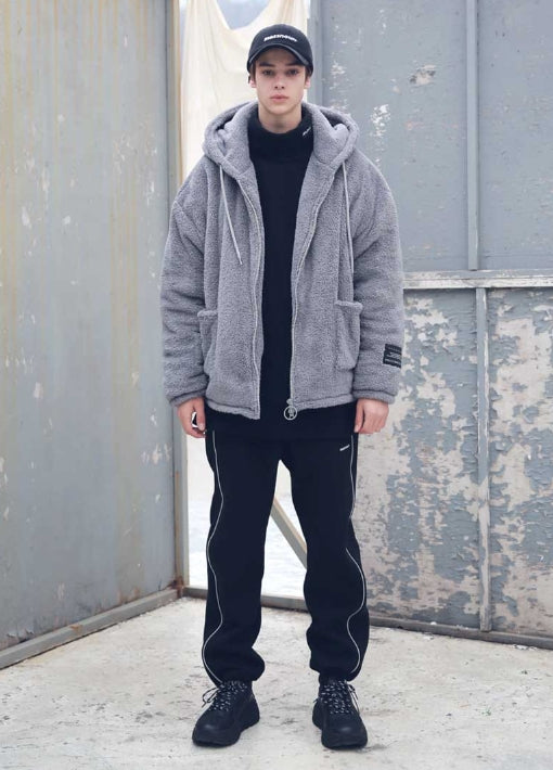 メスノウン(MASSNOUN) DOUBLE SOFT WOOL GASMASK II SHORT JUMPER MFEPD002-GR
