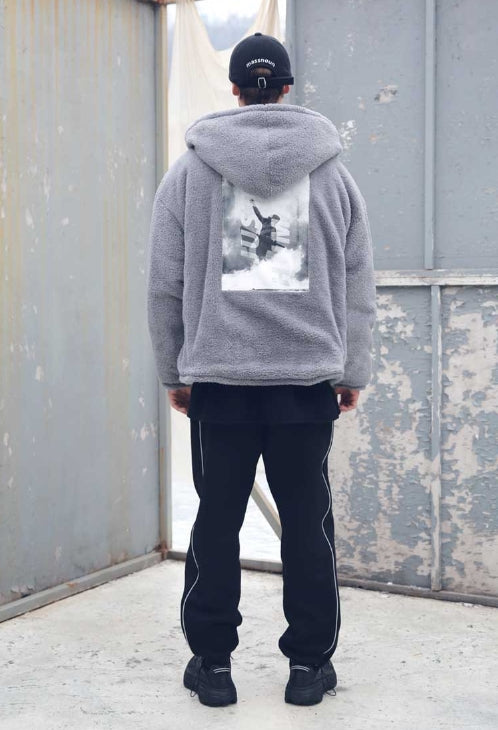 メスノウン(MASSNOUN) DOUBLE SOFT WOOL GASMASK II SHORT JUMPER MFEPD002-GR