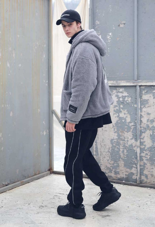 メスノウン(MASSNOUN) DOUBLE SOFT WOOL GASMASK II SHORT JUMPER MFEPD002-GR