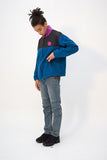 オーワイ(OY) LOGO FLEECE JUMPER - BLUE GREEN