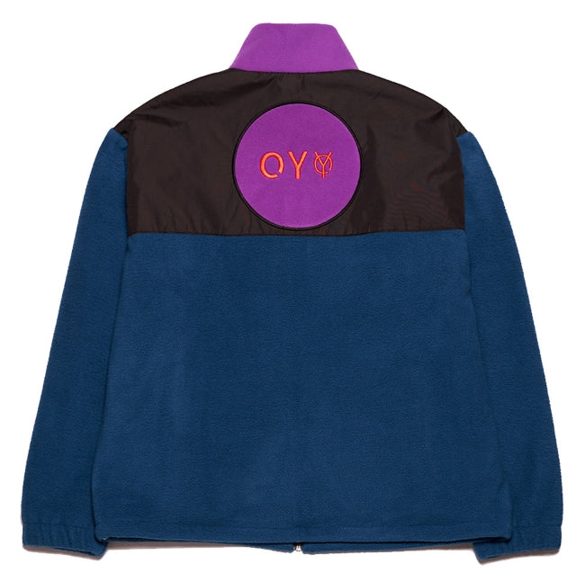 オーワイ(OY) LOGO FLEECE JUMPER - BLUE GREEN