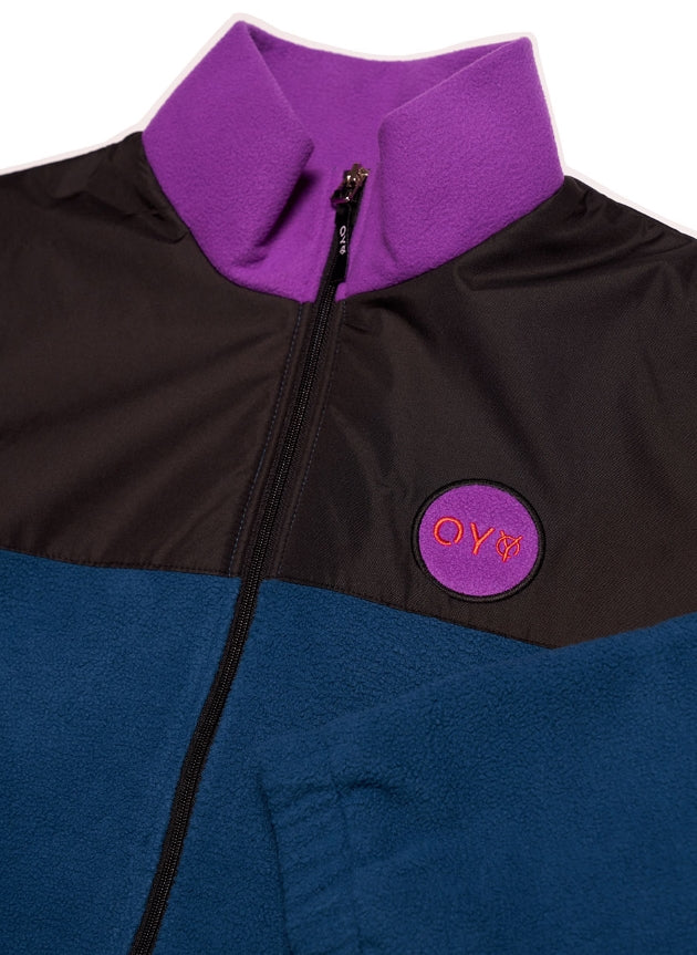 オーワイ(OY) LOGO FLEECE JUMPER - BLUE GREEN