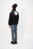 オーワイ(OY) LOGO FLEECE JUMPER - BLACK