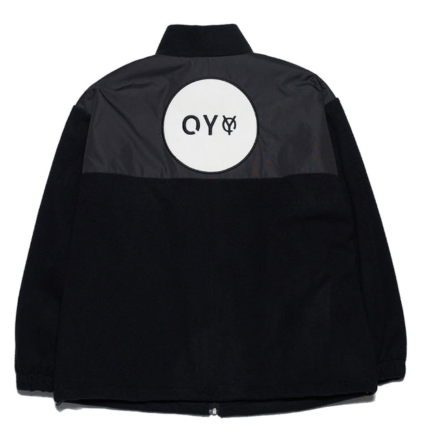 オーワイ(OY) LOGO FLEECE JUMPER - BLACK