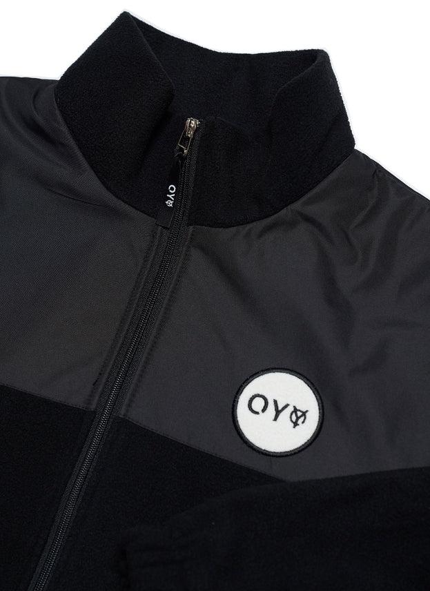 オーワイ(OY) LOGO FLEECE JUMPER - BLACK