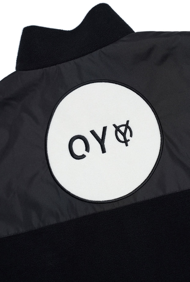 オーワイ(OY) LOGO FLEECE JUMPER - BLACK