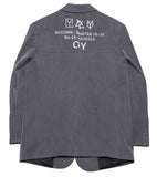 オーワイ(OY) TRIPLE LOGO BLAZER - GREY