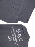 オーワイ(OY) TRIPLE LOGO BLAZER - GREY