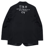 オーワイ(OY) TRIPLE LOGO BLAZER - BLACK