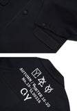 オーワイ(OY) TRIPLE LOGO BLAZER - BLACK