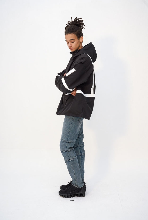 オーワイ(OY) TAPE POCKET JACKET - BLACK