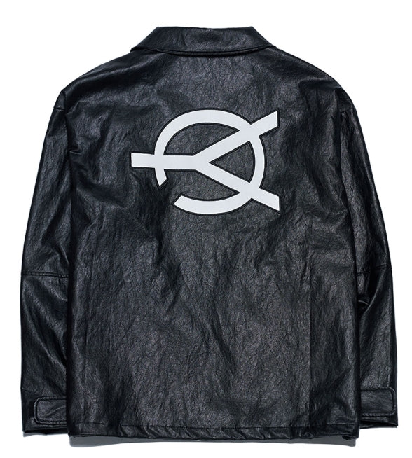 オーワイ(OY) LEATHER JACKET - BLACK