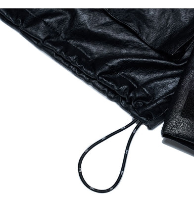 オーワイ(OY) LEATHER JACKET - BLACK