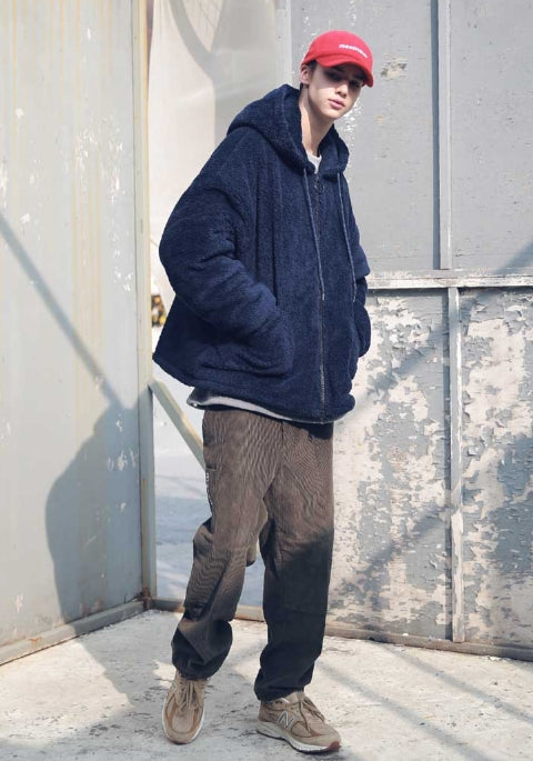 メスノウン(MASSNOUN) DOUBLE SOFT WOOL GASMASK II SHORT JUMPER MFEPD002-NV