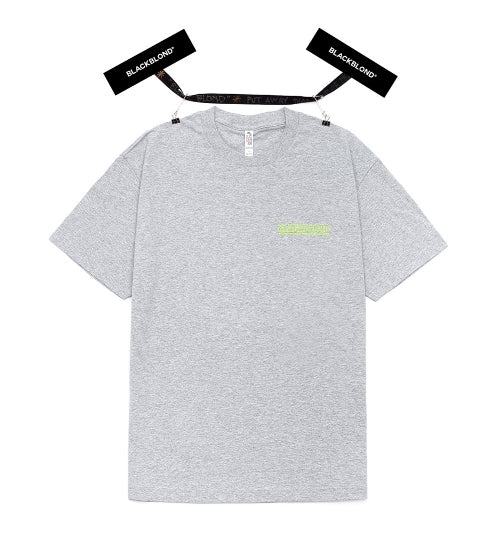 ブラックブロンド(BLACKBLOND) BBD Original Border Logo Short Sleeve Tee (Grey)