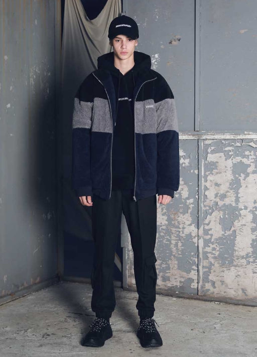 メスノウン(MASSNOUN) THIRD STAGE DOUBLE SOFT WOOL JUMPER MFEPD003-NV