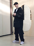 メスノウン(MASSNOUN) SB STREET OVERSIZED RAINCOAT MSNCT001-BK