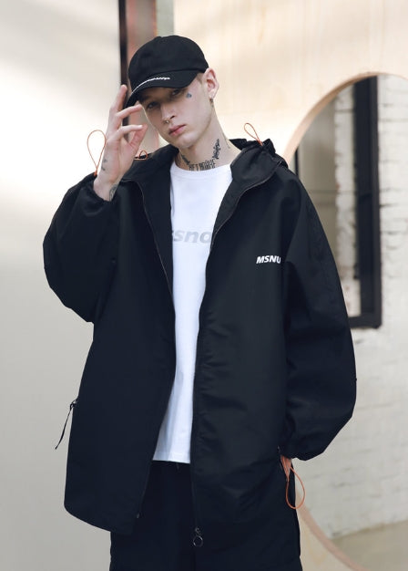 メスノウン(MASSNOUN) SB STREET OVERSIZED RAINCOAT MSNCT001-BK