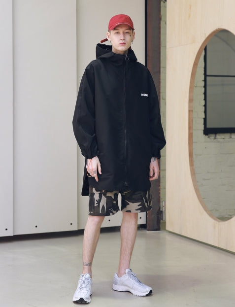 メスノウン(MASSNOUN) SB STREET OVERSIZED RAINCOAT MSNCT001-BK