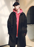 メスノウン(MASSNOUN) SL LOGO M-51 FISHTAIL LONG COAT MSNCT002-BK