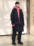 メスノウン(MASSNOUN) SL LOGO M-51 FISHTAIL LONG COAT MSNCT002-BK