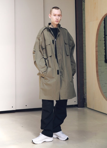 メスノウン(MASSNOUN) SL LOGO M-51 FISHTAIL LONG COAT MSNCT002-KK