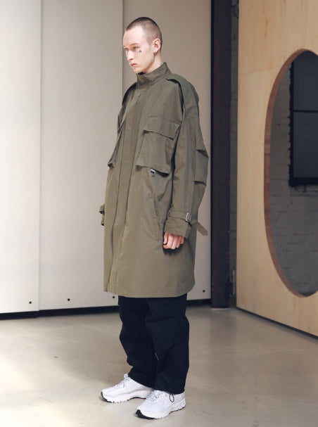 メスノウン(MASSNOUN) SL LOGO M-51 FISHTAIL LONG COAT MSNCT002-KK