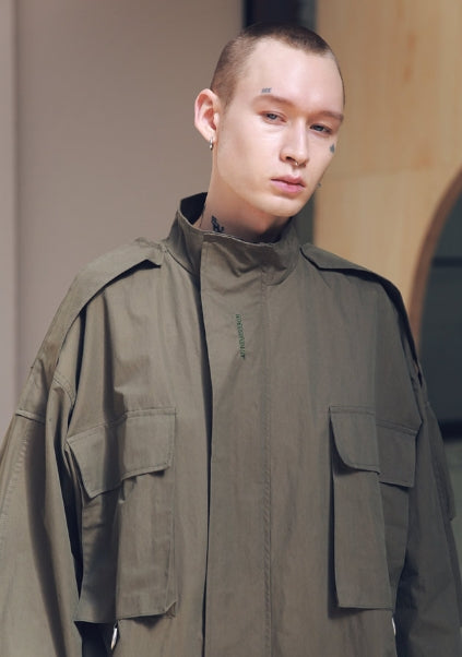 メスノウン(MASSNOUN) SL LOGO M-51 FISHTAIL LONG COAT MSNCT002-KK
