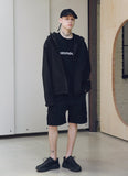 メスノウン(MASSNOUN) SL LOGO POCKET STRING JACKET MSNJK001-BK