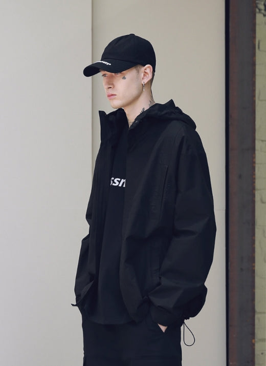 メスノウン(MASSNOUN) SL LOGO POCKET STRING JACKET MSNJK001-BK