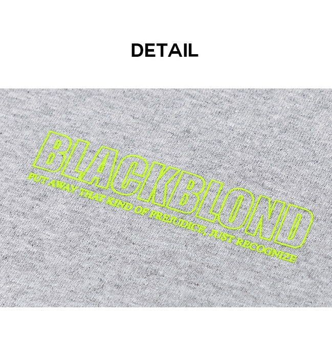 ブラックブロンド(BLACKBLOND) BBD Original Border Logo Short Sleeve Tee (Grey)