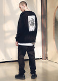 メスノウン(MASSNOUN) SL LOGO SECTION STRING PANTS MSNCP002-BK