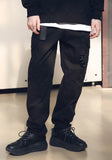 メスノウン(MASSNOUN) SL LOGO SECTION STRING PANTS MSNCP002-BK