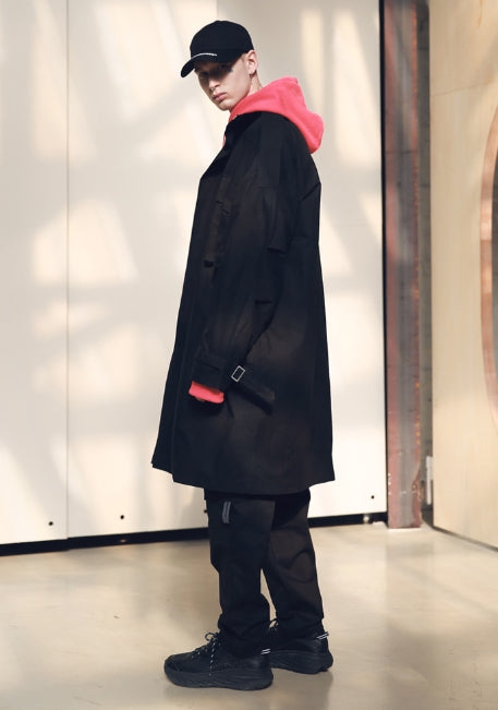 メスノウン(MASSNOUN) SL LOGO SECTION STRING PANTS MSNCP002-BK