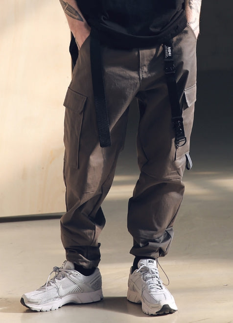 メスノウン(MASSNOUN) SL LOGO SECTION STRING PANTS MSNCP002-DG