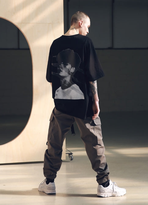 メスノウン(MASSNOUN) SL LOGO SECTION STRING PANTS MSNCP002-DG