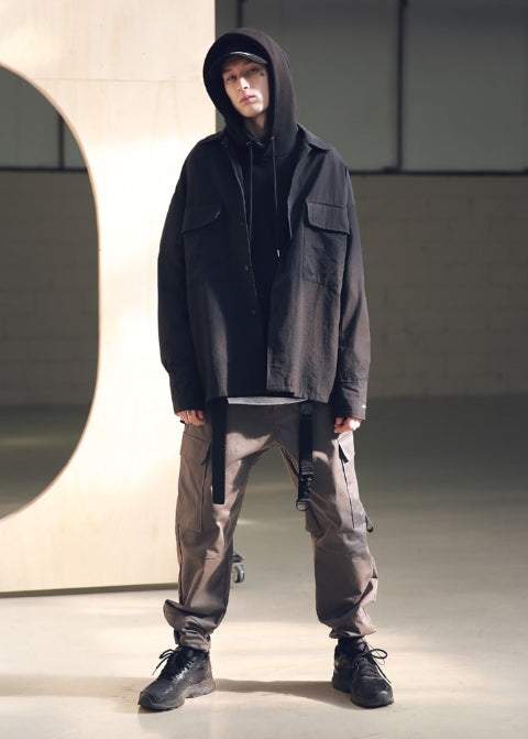 メスノウン(MASSNOUN) SL LOGO SECTION STRING PANTS MSNCP002-DG