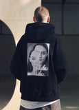 メスノウン(MASSNOUN) SL LOGO DWI OVERSIZED HOODIE MSNHD002-BK