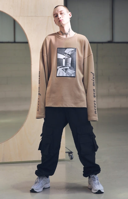 メスノウン(MASSNOUN) SB HATCHET OVERSIZED LONG SLEEVE MSNLS001-BG