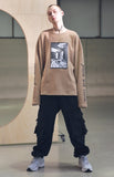 メスノウン(MASSNOUN) SB HATCHET OVERSIZED LONG SLEEVE MSNLS001-BG