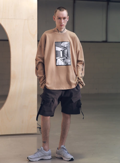 メスノウン(MASSNOUN) SB HATCHET OVERSIZED LONG SLEEVE MSNLS001-BG