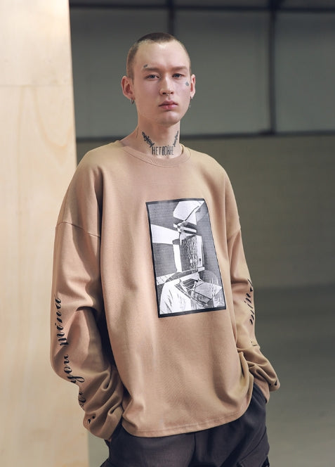 メスノウン(MASSNOUN) SB HATCHET OVERSIZED LONG SLEEVE MSNLS001-BG